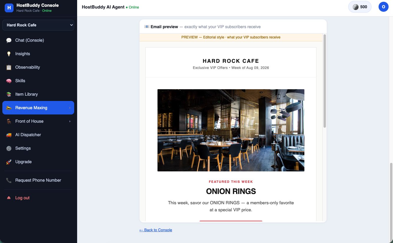 Email preview — exactly what VIP subscribers receive